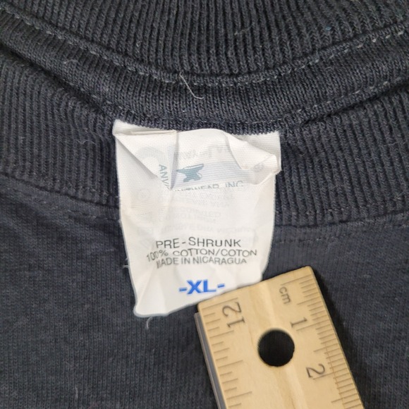 EDDIE IZZARD Stripped 2008 Tour Shirt Adult Size XL Black Short Sleeve Y2K VTG - Picture 6 of 12